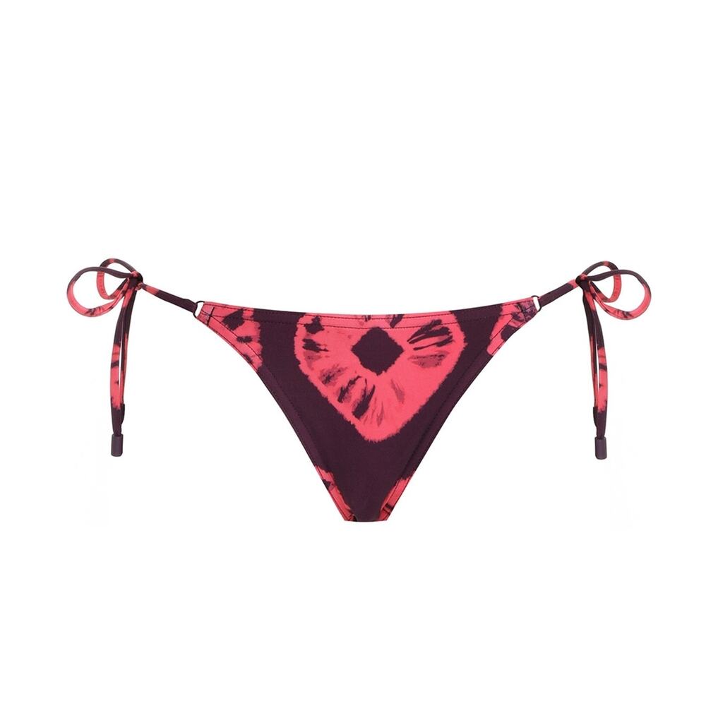 Zimmermann Printed Multicolor Separates Sculpt Tie Side Bikini Bottom Size 8